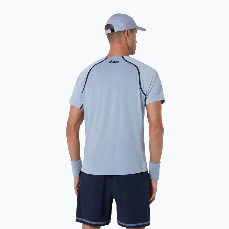 Vyriški teniso marškinėliai ASICS Match grey/blue 3