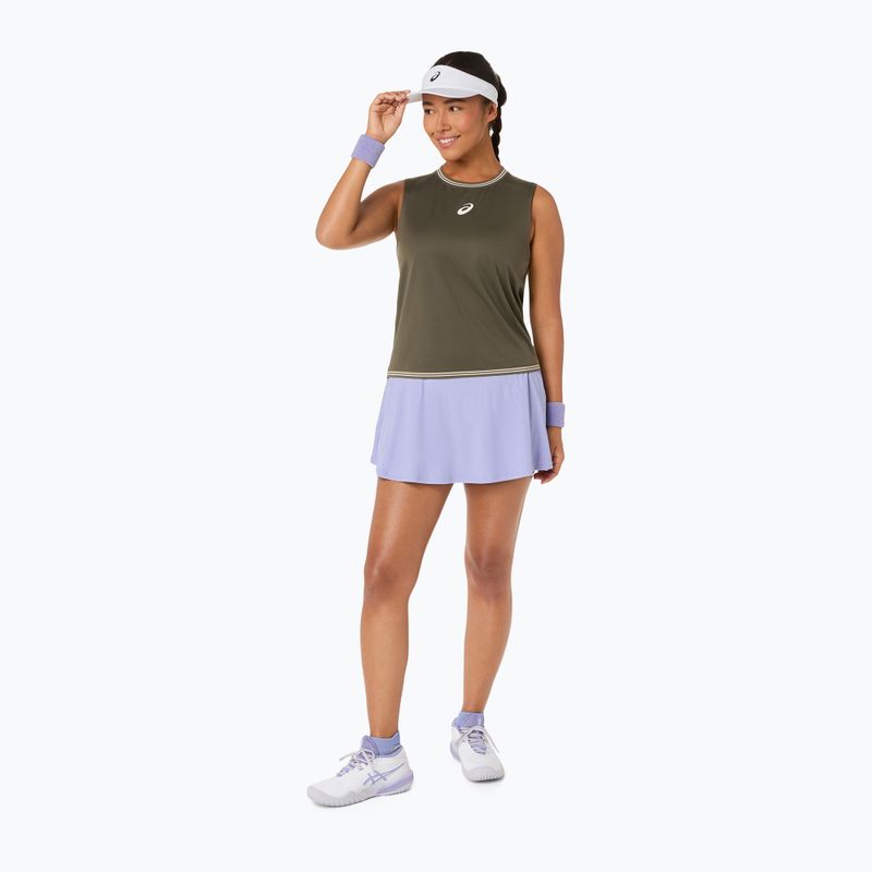 Moteriški teniso marškinėliai ASICS Game Sleeveless Top W dark olive 4