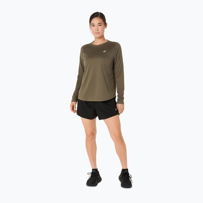 Moteriški bėgimo marškinėliai ilgomis rankovėmis ASICS Core LS Top dark olive 2