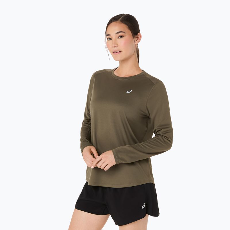 Moteriški bėgimo marškinėliai ilgomis rankovėmis ASICS Core LS Top dark olive 4