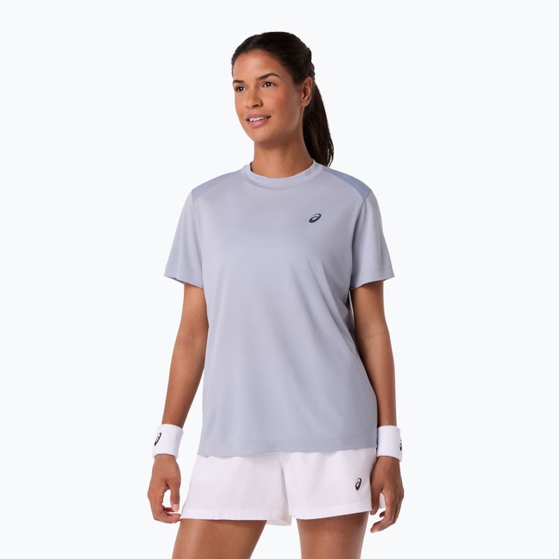 Moteriški teniso marškinėliai ASICS Court Top W grey/blue 4