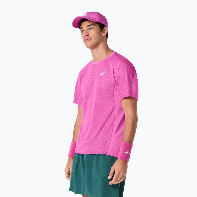 Vyriški teniso marškinėliai ASICS Match Jacquard Digital Sakura 5