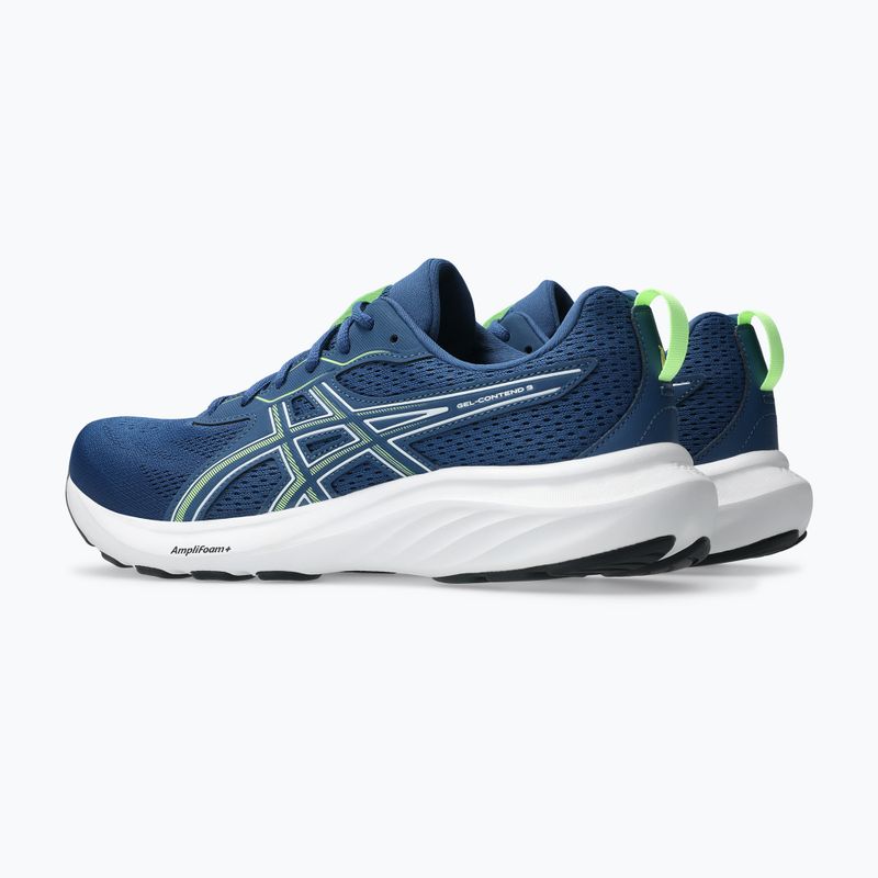 Vyriški bėgimo bateliai ASICS Gel-Contend 9 twilight blue/illuminate green 4
