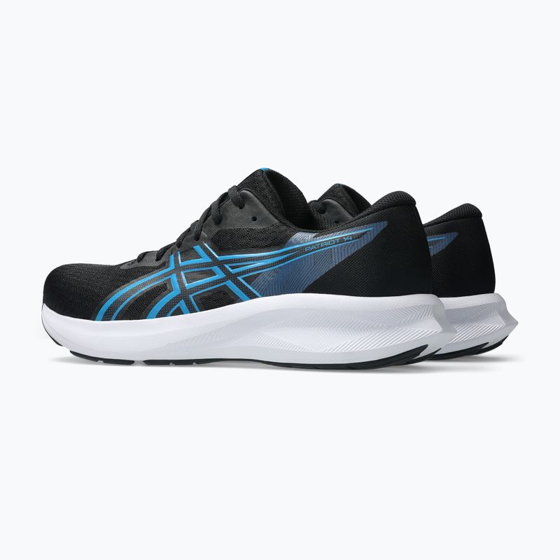 Vyriški bėgimo bateliai ASICS Patriot 14 black/aegean blue 4