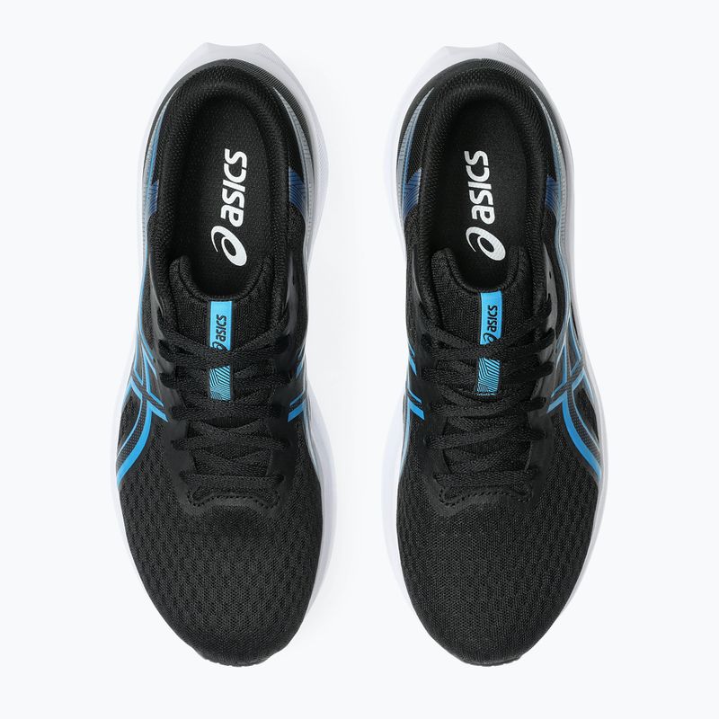 Vyriški bėgimo bateliai ASICS Patriot 14 black/aegean blue 6