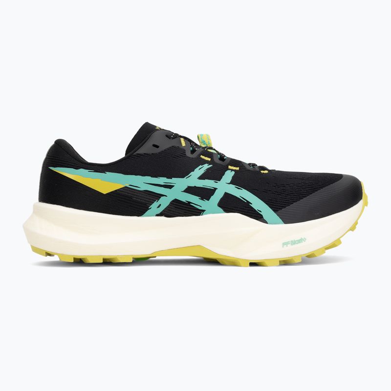 Vyriški bėgimo bateliai ASICS Fuji Lite 6 black/aurora green 2