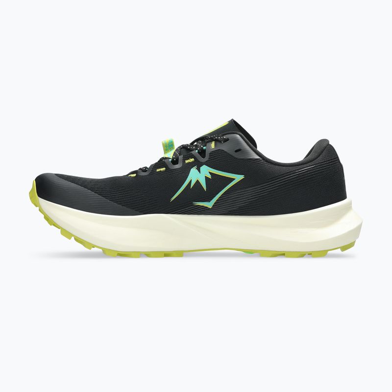 Vyriški bėgimo bateliai ASICS Fuji Lite 6 black/aurora green 9