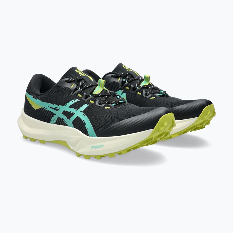 Vyriški bėgimo bateliai ASICS Fuji Lite 6 black/aurora green 10