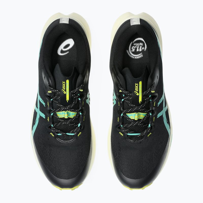 Vyriški bėgimo bateliai ASICS Fuji Lite 6 black/aurora green 12