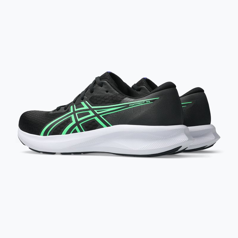 Vyriški bėgimo bateliai ASICS Patriot 14 black/vital green 4