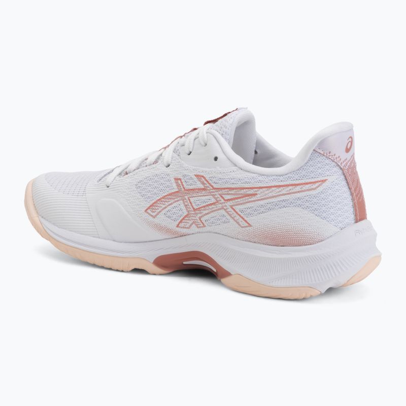 Moteriški tinklinio bateliai ASICS Netburner Ballistic FF 4 white/rose red 3