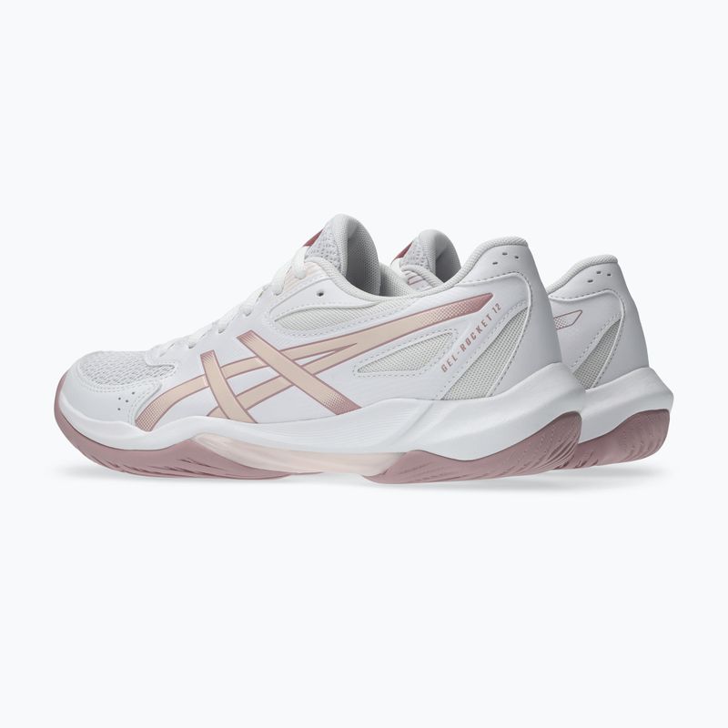 Moteriški tinklinio bateliai ASICS Gel-Rocket 12 white/pearl pink 4