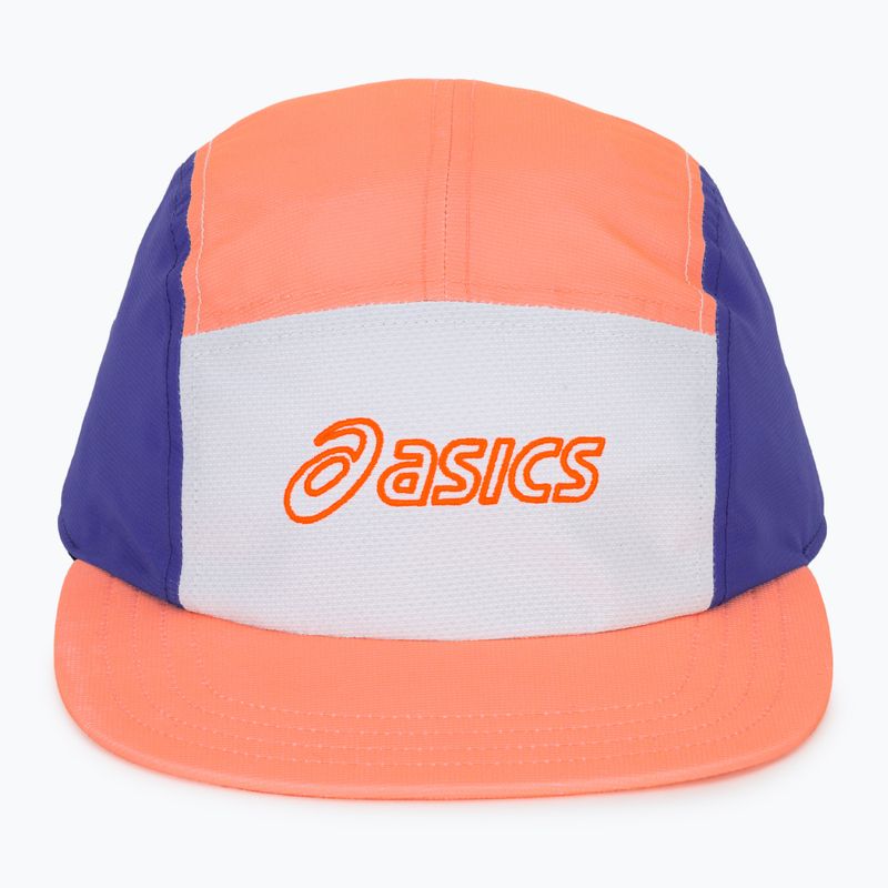 Kepurė su snapeliu ASICS Performance Running 5 Panel sun coral/brilliant white 2