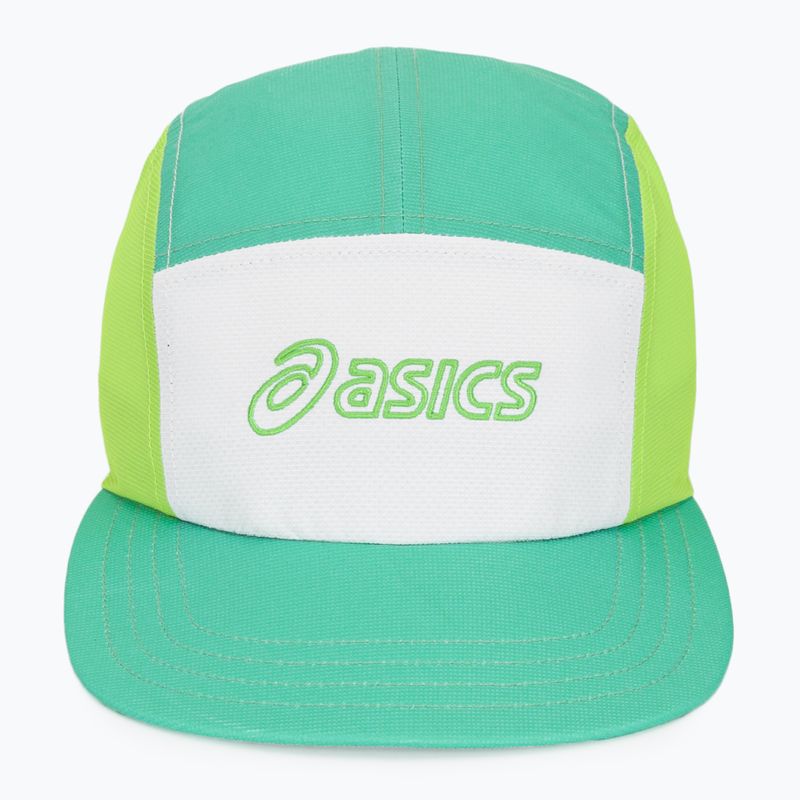 Kepurė su snapeliu ASICS Performance Running 5 panel aurora green/cream 2
