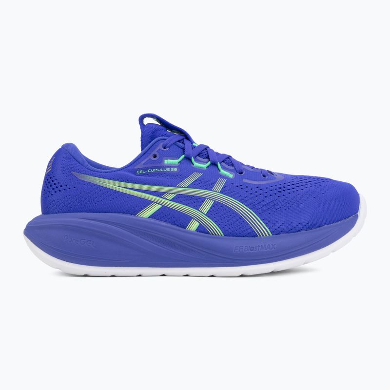 Vyriški bėgimo bateliai ASICS Gel-Cumulus 28 cobalt burst/illuminate green 2
