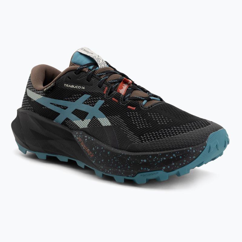 Vyriški bėgimo bateliai ASICS Trabuco 14 GTX black/misty pine 2