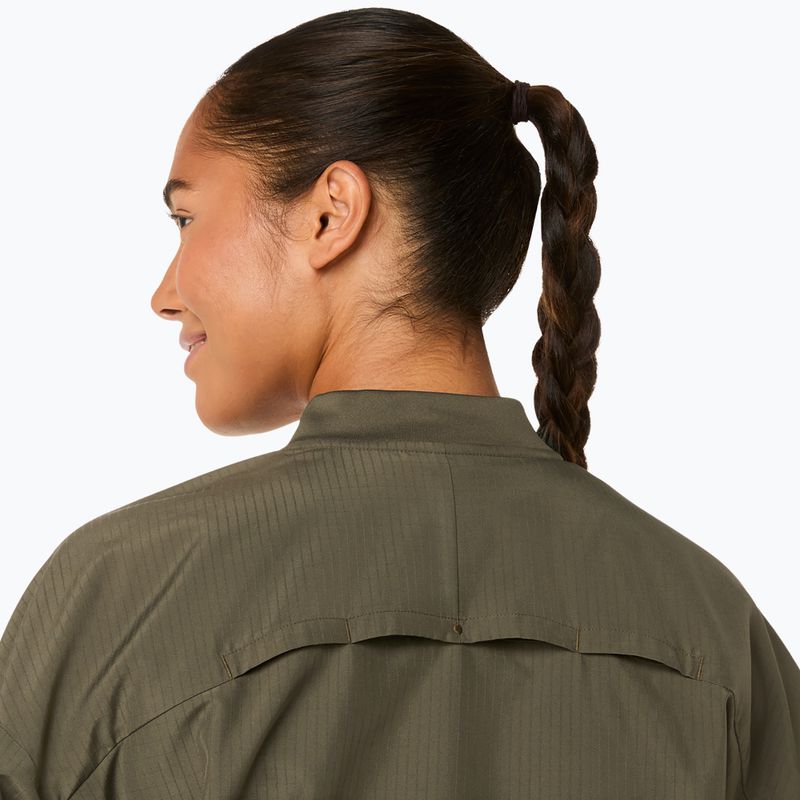 Moteriška bėgimo striukė ASICS Nagino Run Adjustable dark olive 7