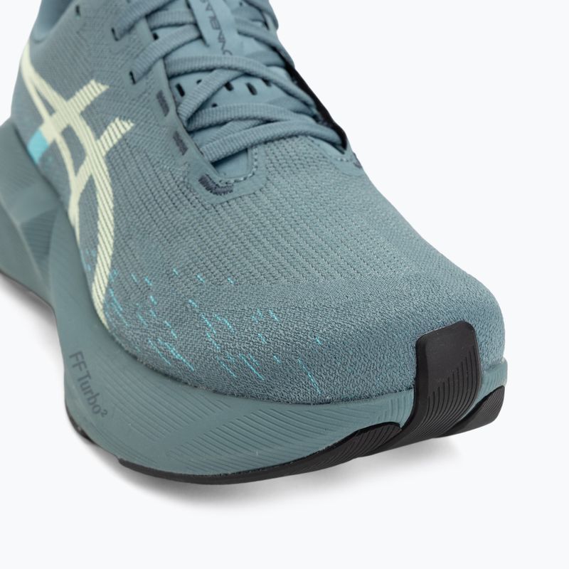 Vyriški bėgimo batai ASICS Novablast 6 foggy teal/illuminate yellow 7