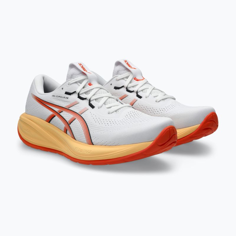 Vyriški bėgimo batai ASICS Gel-Cumulus 28 white/energy orange
