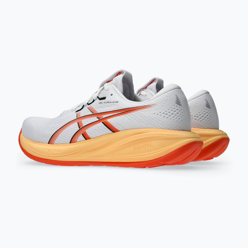 Vyriški bėgimo batai ASICS Gel-Cumulus 28 white/energy orange 3