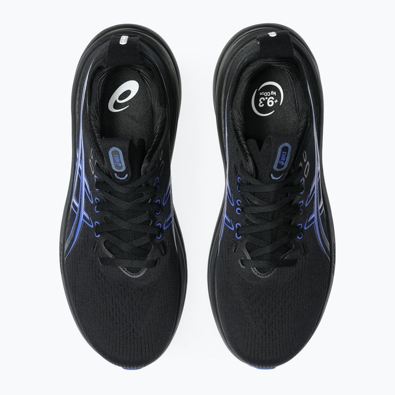 Vyriški bėgimo batai ASICS Gel-Nimbus 28 black/neon blue 5
