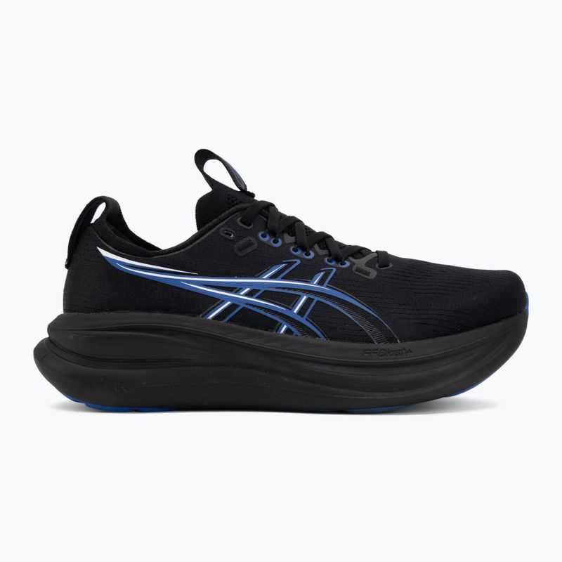 Vyriški bėgimo batai ASICS Gel-Nimbus 28 black/neon blue 2