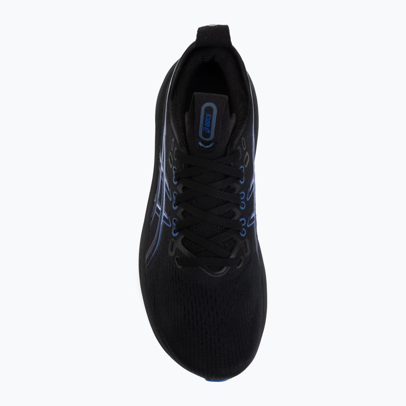 Vyriški bėgimo batai ASICS Gel-Nimbus 28 black/neon blue 5