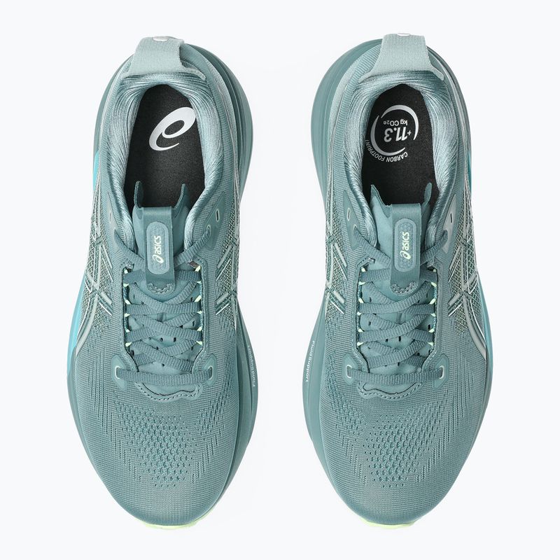 Vyriški bėgimo batai ASICS Gel-Kayano 33 foggy teal/illuminate yellow 5