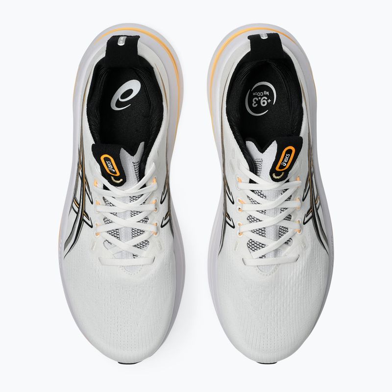 Vyriški bėgimo batai ASICS Gel-Nimbus 28 white/stadium orange 5