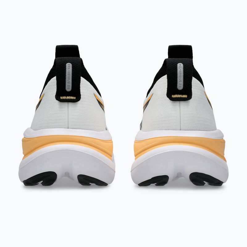 Vyriški bėgimo batai ASICS Gel-Nimbus 28 white/stadium orange 6