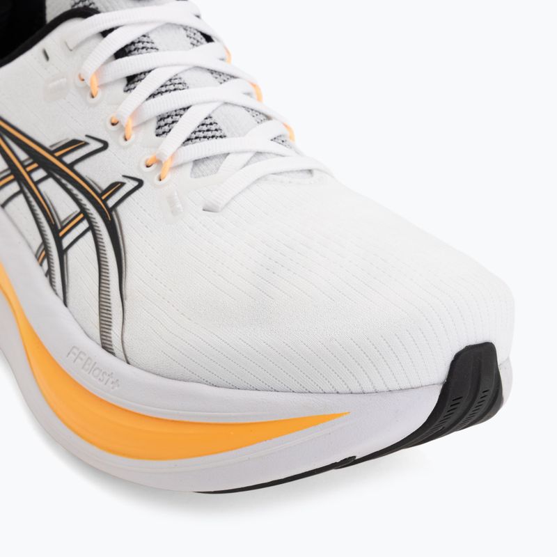 Vyriški bėgimo batai ASICS Gel-Nimbus 28 white/stadium orange 7