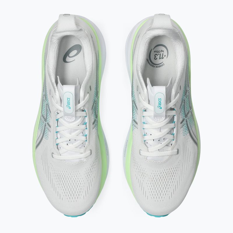 Vyriški bėgimo batai ASICS Gel-Kayano 33 white/energy aqua 5