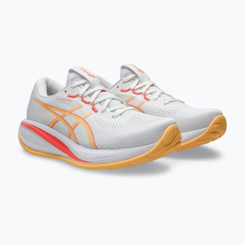 Moteriški bėgimo batai Asics Gel-Cumulus 28 White/Orange Glow