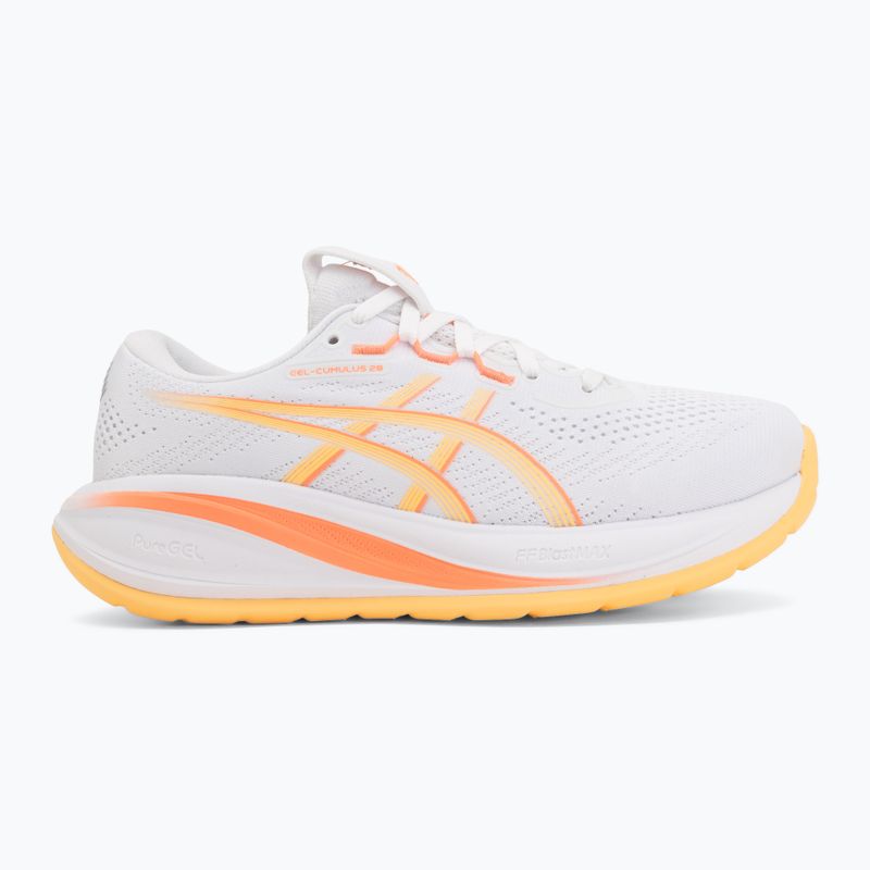 Moteriški bėgimo batai Asics Gel-Cumulus 28 White/Orange Glow 2