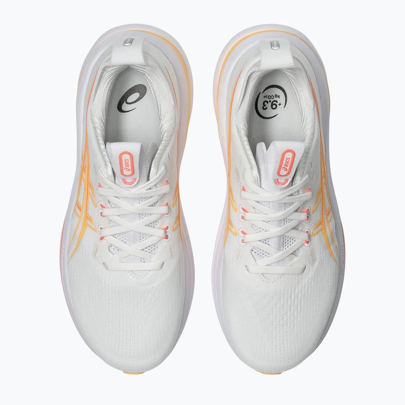 Moteriški bėgimo batai ASICS Gel-Nimbus 28 white/sun coral 5
