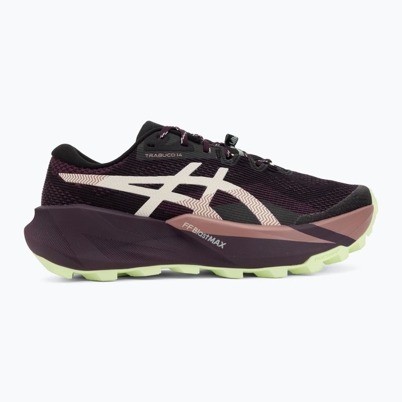 Moteriški bėgimo batai ASICS Trabuco 14 black/dark aubergine 2