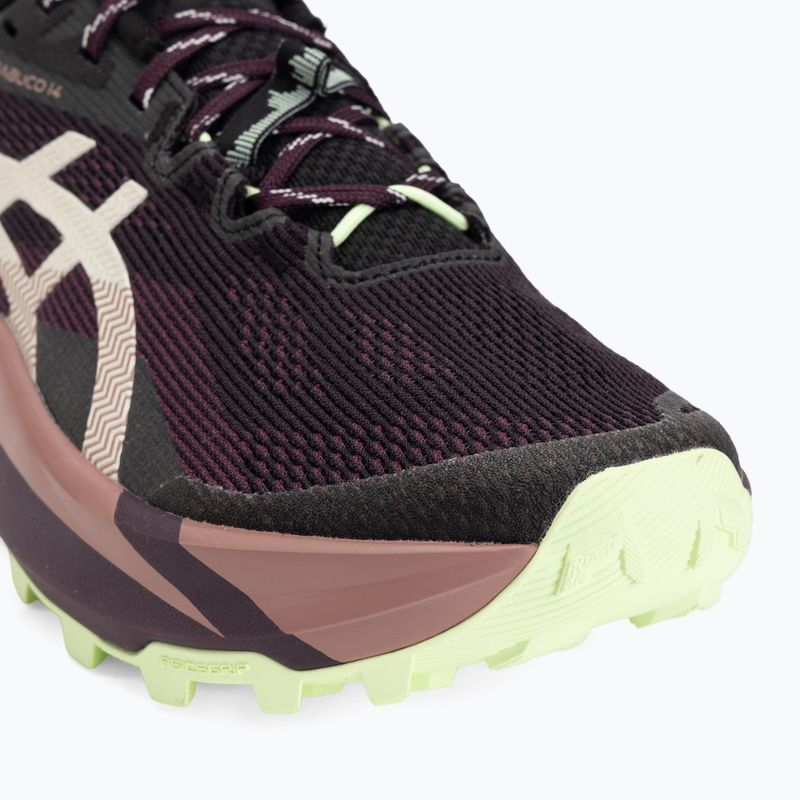 Moteriški bėgimo batai ASICS Trabuco 14 black/dark aubergine 7