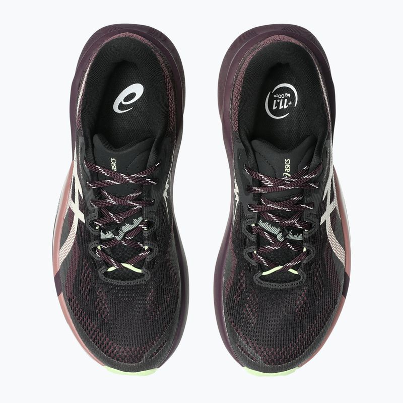 Moteriški bėgimo batai ASICS Trabuco 14 black/dark aubergine 6