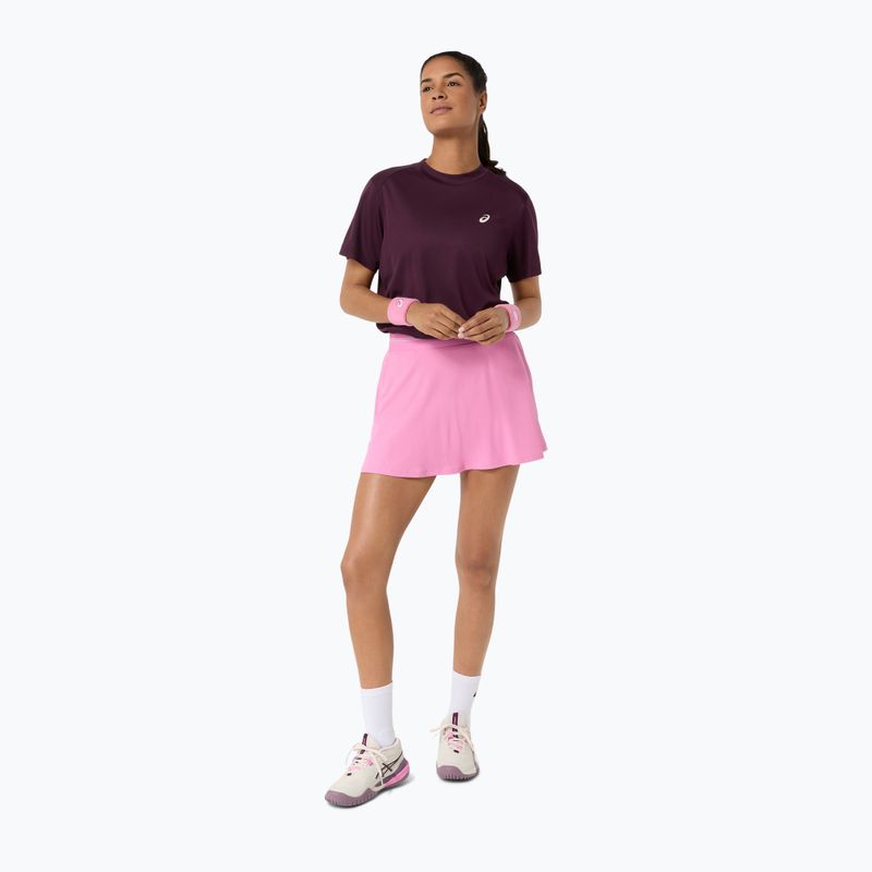 Moteriški teniso marškinėliai ASICS Court Top W dark aubergine 2