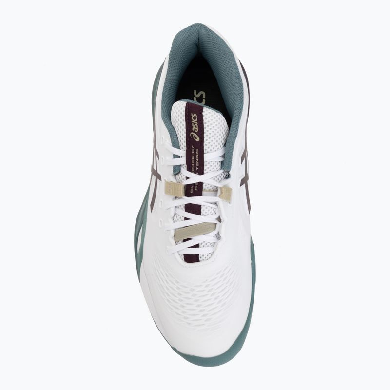 Vyriški teniso batai ASICS Gel-Resolution X Clay white/dark aubergine 5