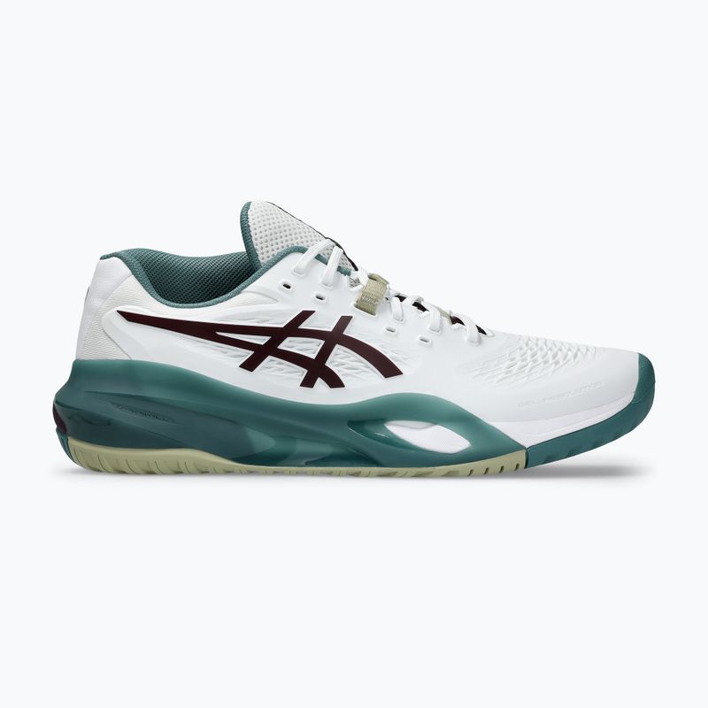 Vyriški teniso batai ASICS Gel-Resolution X white/dark aubergine