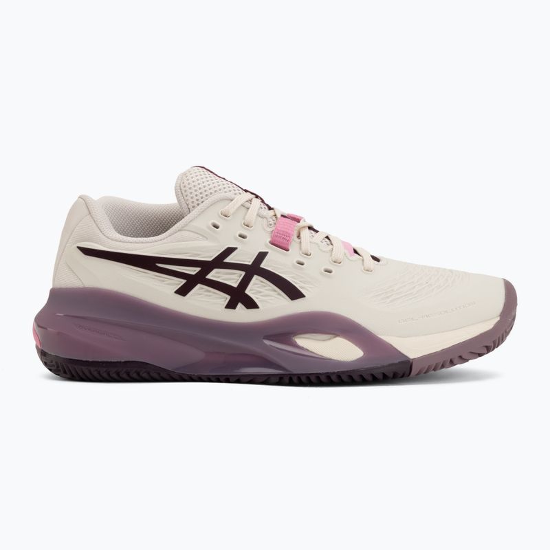 Moteriški teniso bateliai ASICS Gel-Resolution X Clay soft oat/dark aubergine 2