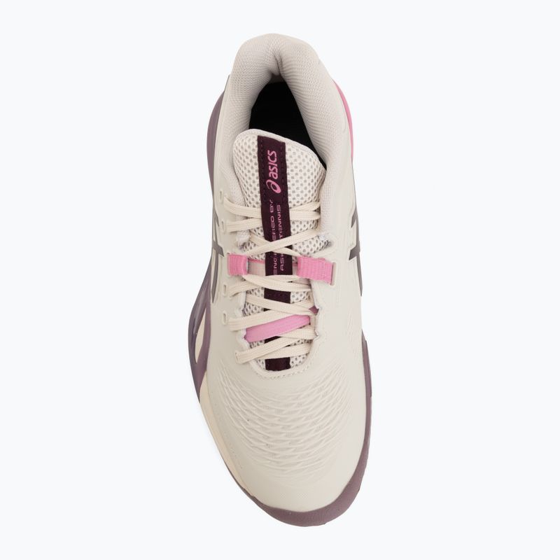 Moteriški teniso bateliai ASICS Gel-Resolution X Clay soft oat/dark aubergine 5
