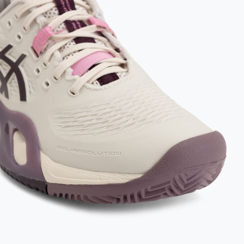Moteriški teniso bateliai ASICS Gel-Resolution X Clay soft oat/dark aubergine 7