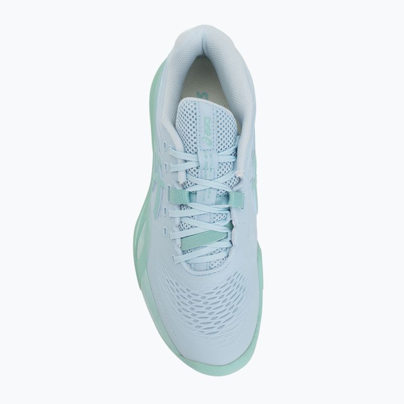 Moteriški teniso bateliai ASICS Gel-Resolution X light blue/oasis green 5