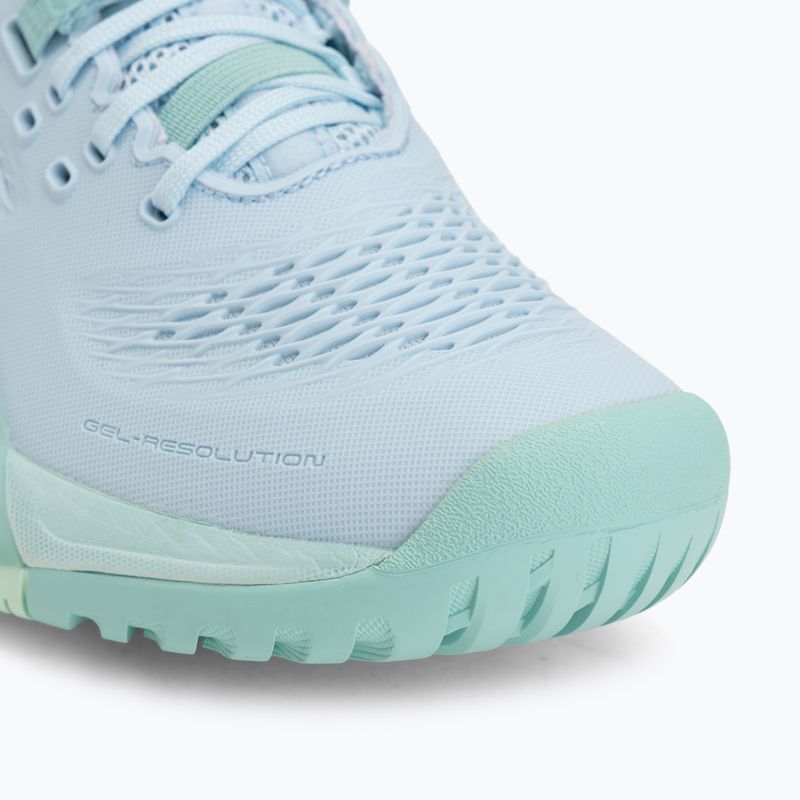 Moteriški teniso bateliai ASICS Gel-Resolution X light blue/oasis green 7