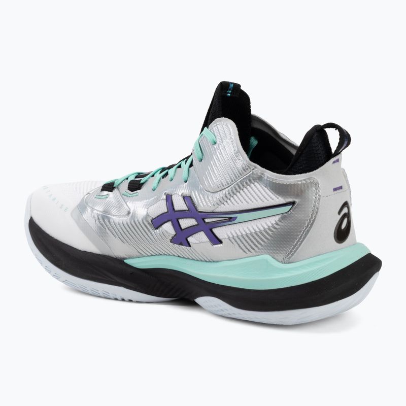 Vyriški tinklinio bateliai ASICS Metarise 2 white/radiant amethyst 3