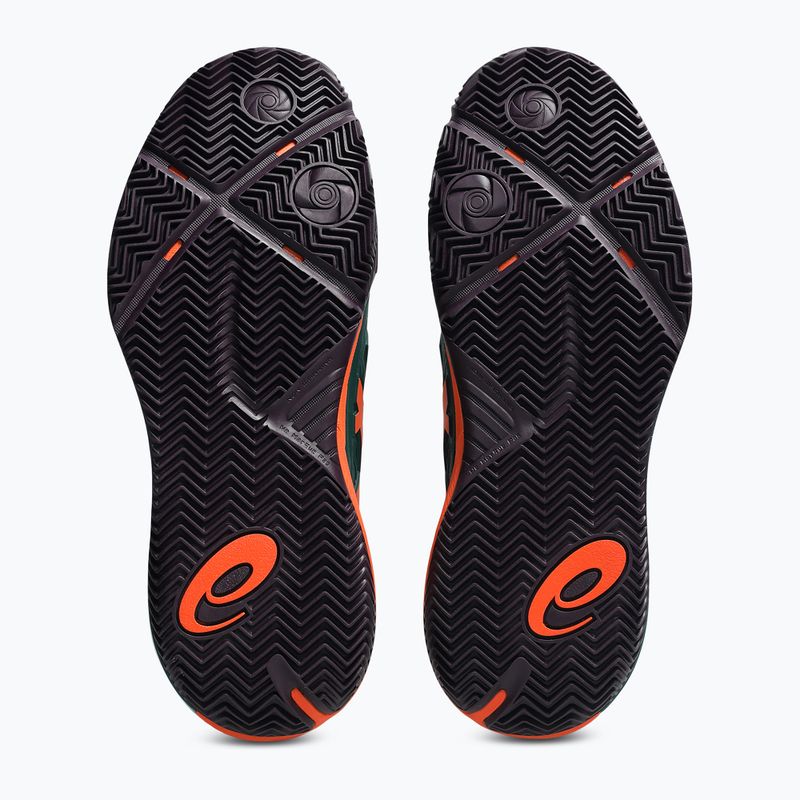 Vyriški padelio batai Asics Gel-Resolution X Padel Jewel Green/Energy Orange 3