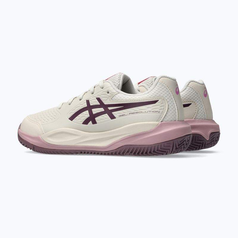 Vaikiški teniso batai ASICS Gel-Resolution X GS Clay soft oat/dark aubergine 3