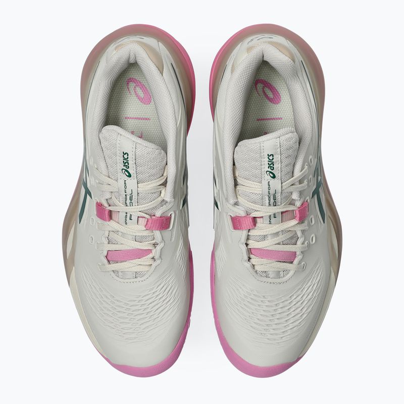 Moteriški padelio batai Asics Gel-Resolution X Padel Soft Oat/Jewel Green 4